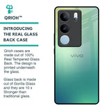 Dusty Green Glass Case for Vivo V29 5G