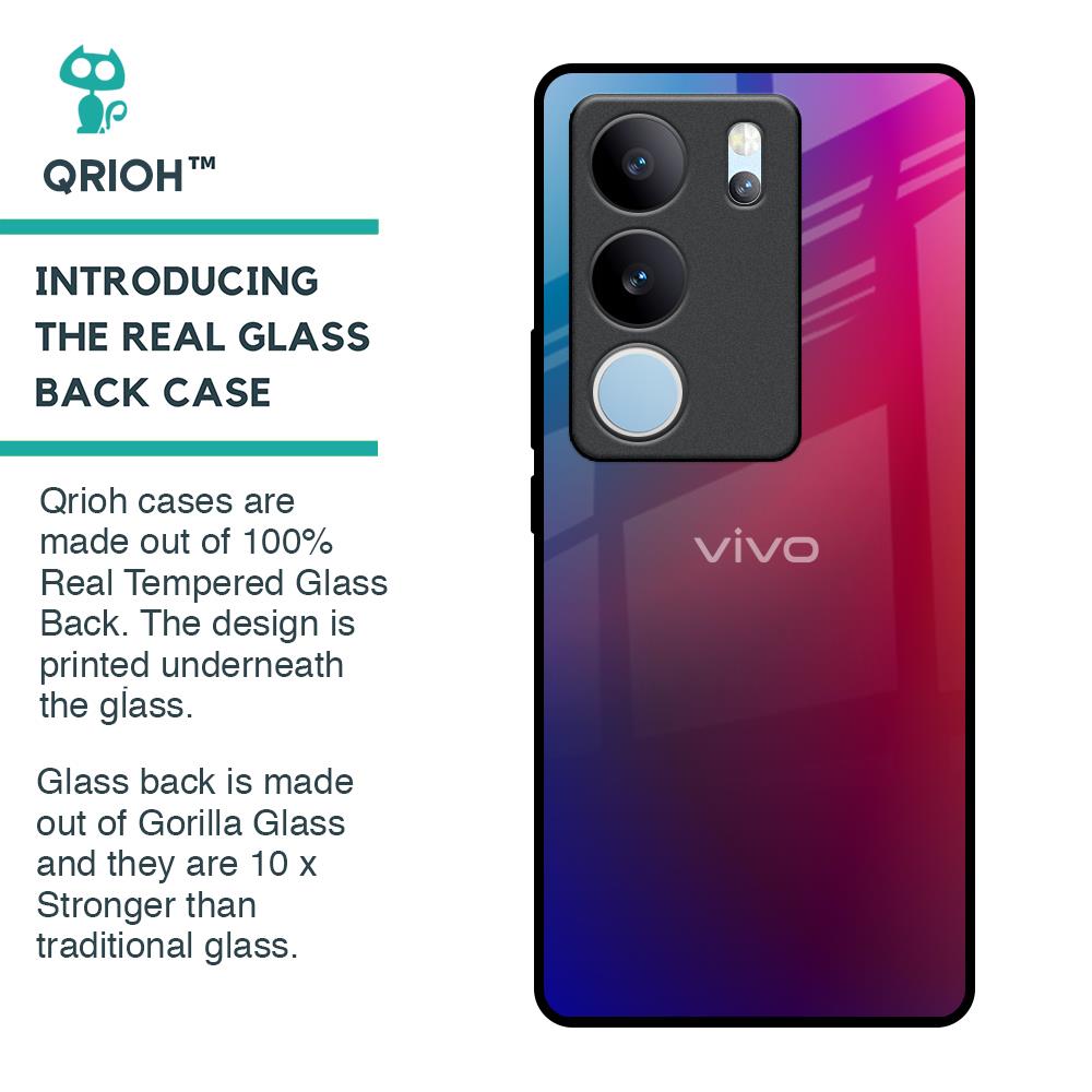 Magical Color Shade Glass Case for Vivo V29 5G