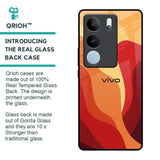Magma Color Pattern Glass Case for Vivo V29 5G