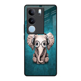 Adorable Baby Elephant Vivo V29 Pro 5G Glass Back Cover Online