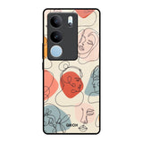 Abstract Faces Vivo V29 Pro 5G Glass Back Cover Online