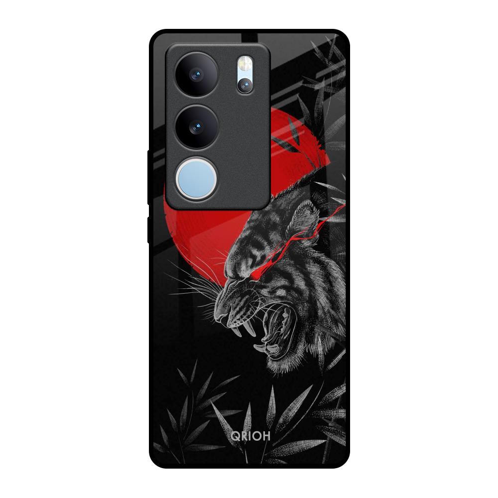 Red Moon Tiger Vivo V29 Pro 5G Glass Back Cover Online
