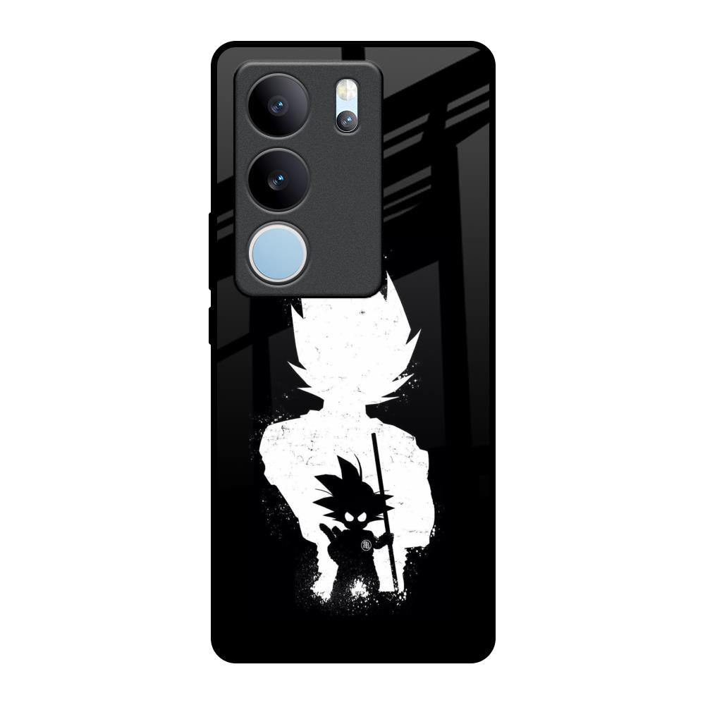 Monochrome Goku Vivo V29 Pro 5G Glass Back Cover Online