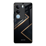 Sleek Golden & Navy Vivo V29 Pro 5G Glass Back Cover Online