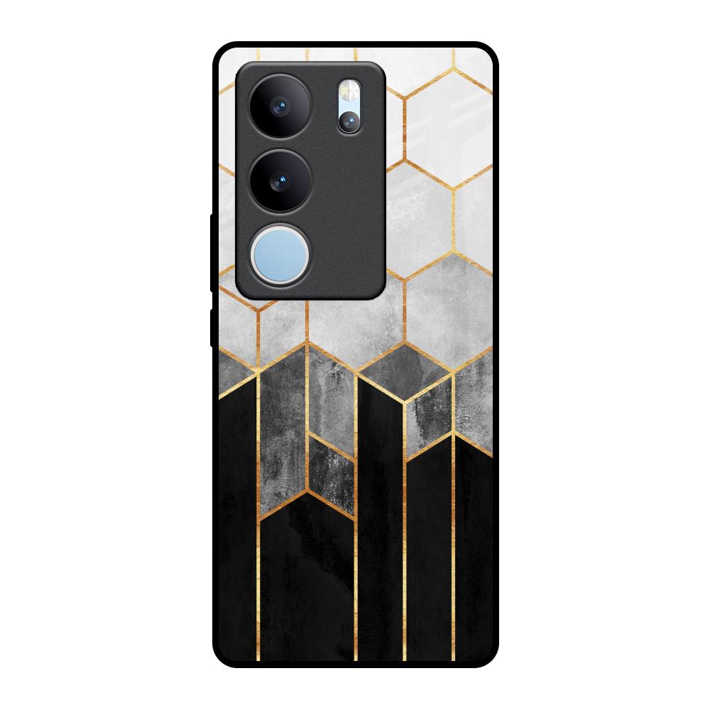 Tricolor Pattern Vivo V29 Pro 5G Glass Back Cover Online