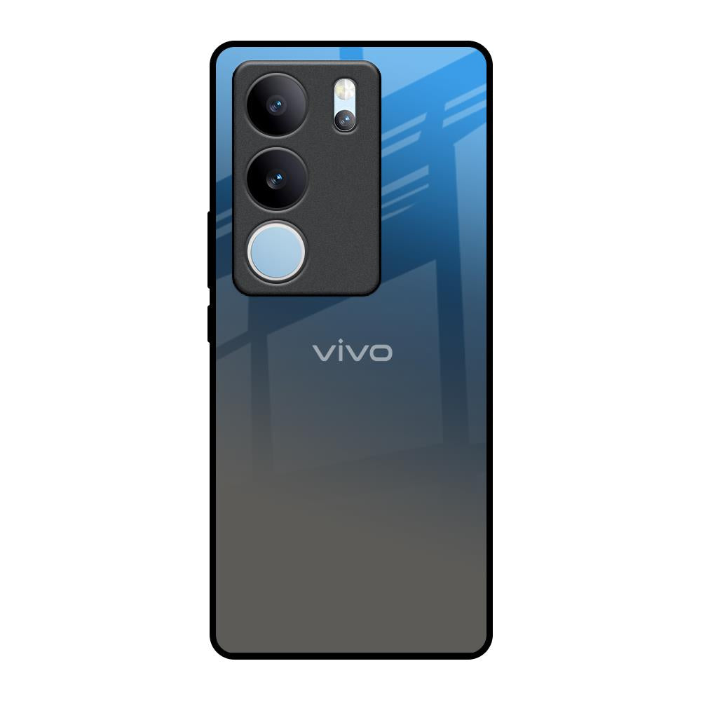 Blue Grey Ombre Vivo V29 Pro 5G Glass Back Cover Online