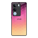 Geometric Pink Diamond Vivo V29 Pro 5G Glass Back Cover Online