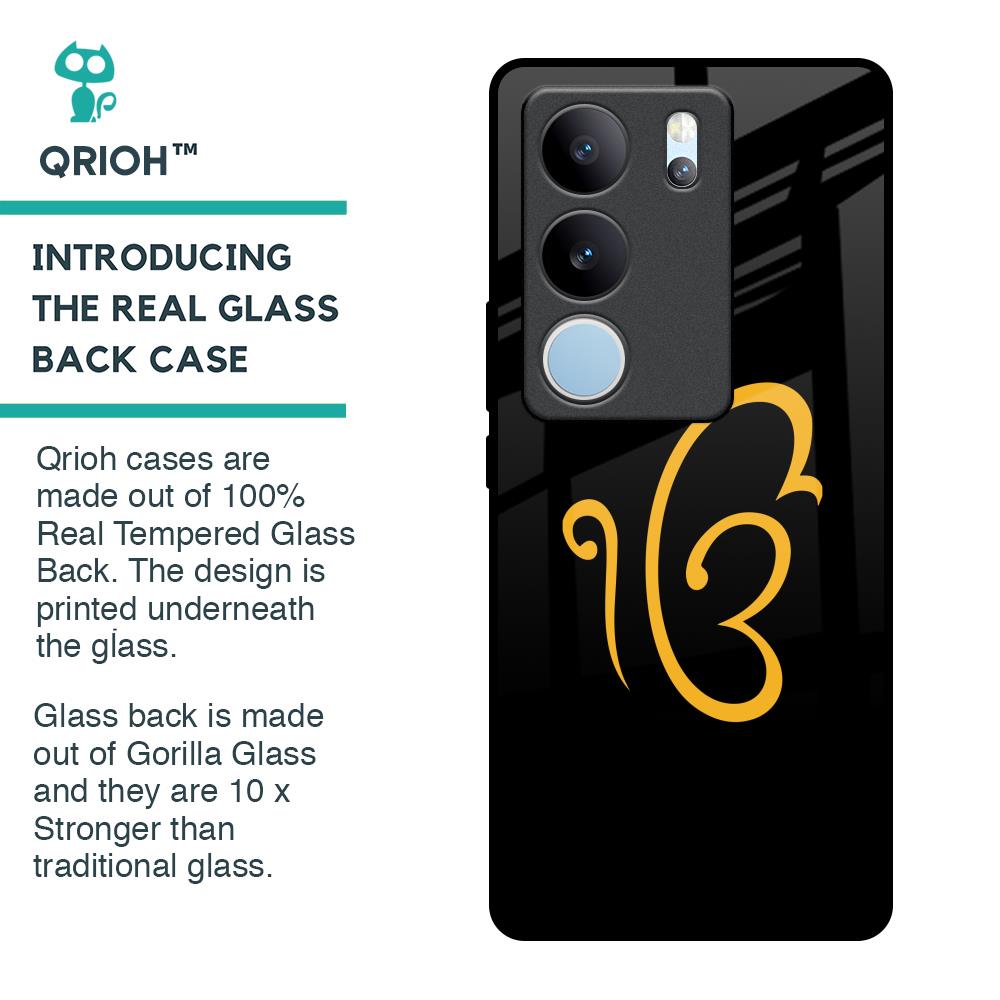 Luxury Fashion Initial Glass Case for Vivo V29 Pro 5G
