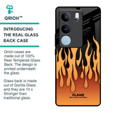 Fire Flame Glass Case for Vivo V29 Pro 5G