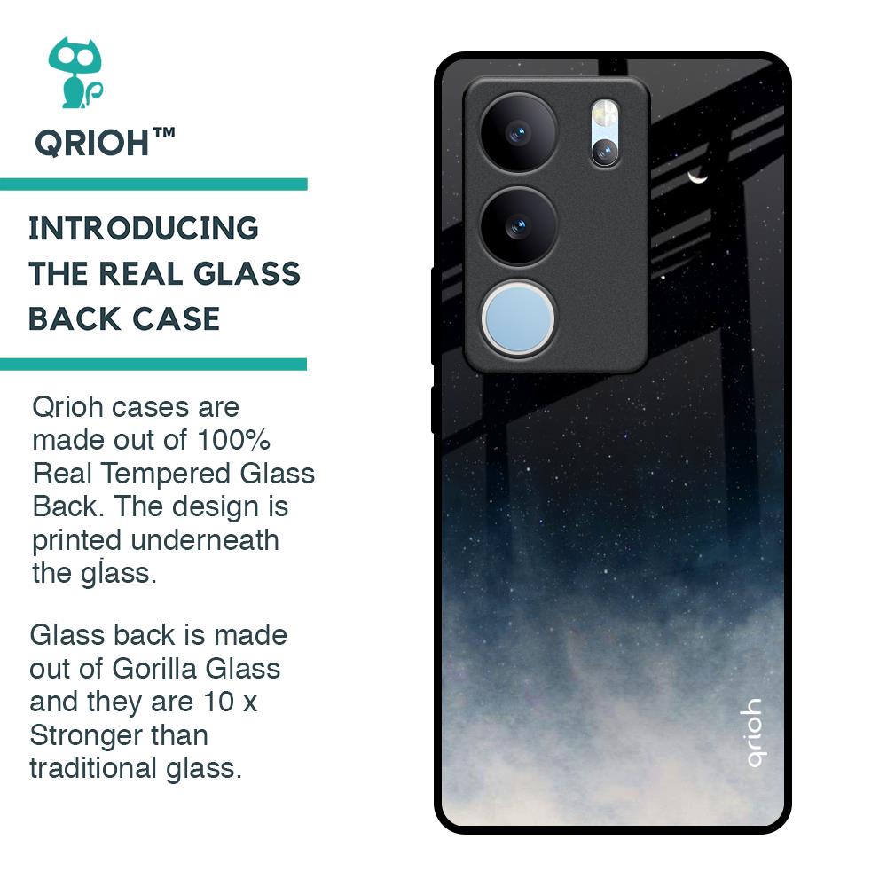 Black Aura Glass Case for Vivo V29 Pro 5G