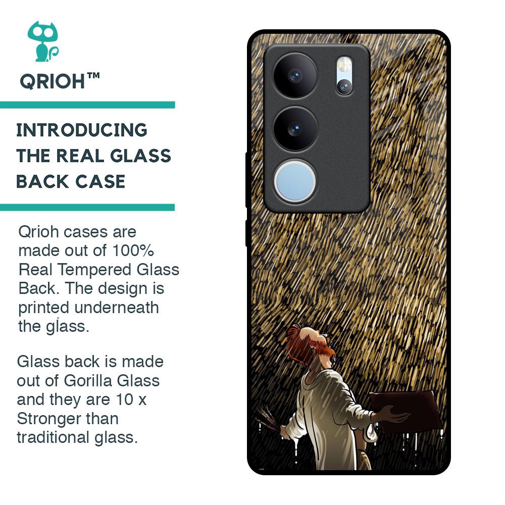Rain Festival Glass Case for Vivo V29 Pro 5G