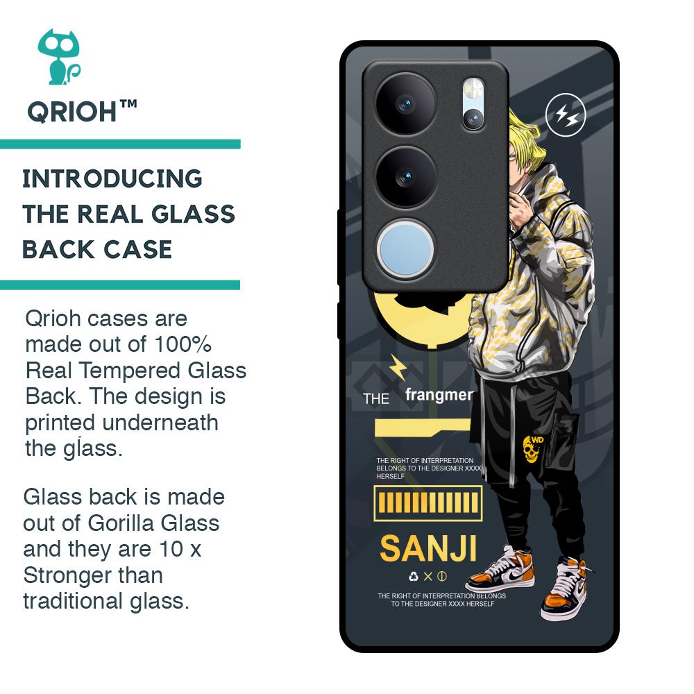 Cool Sanji Glass Case for Vivo V29 Pro 5G