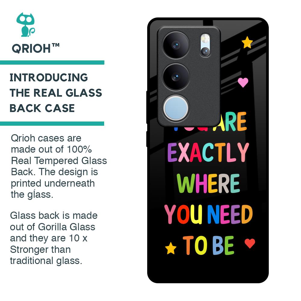 Magical Words Glass Case for Vivo V29 Pro 5G