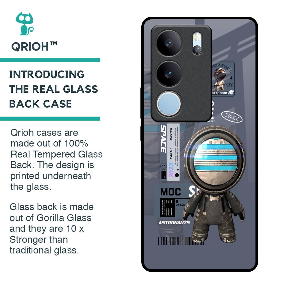 Space Travel Glass Case for Vivo V29 Pro 5G