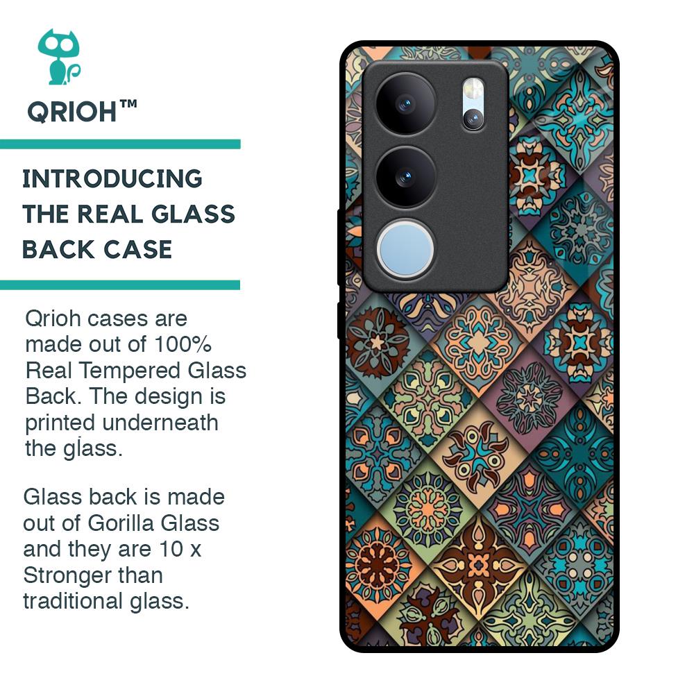 Retro Art Glass Case for Vivo V29 Pro 5G