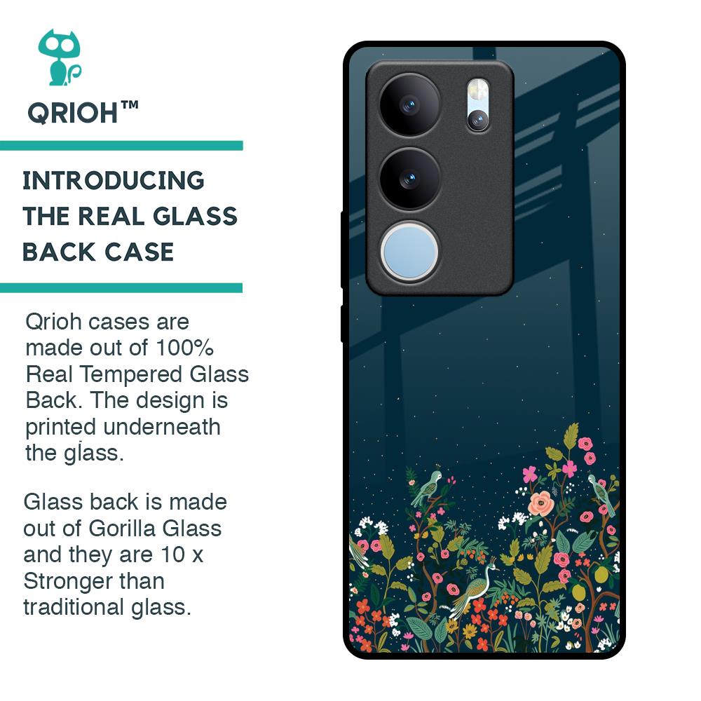 Small Garden Glass Case For Vivo V29 Pro 5G