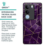 Geometric Purple Glass Case For Vivo V29 Pro 5G