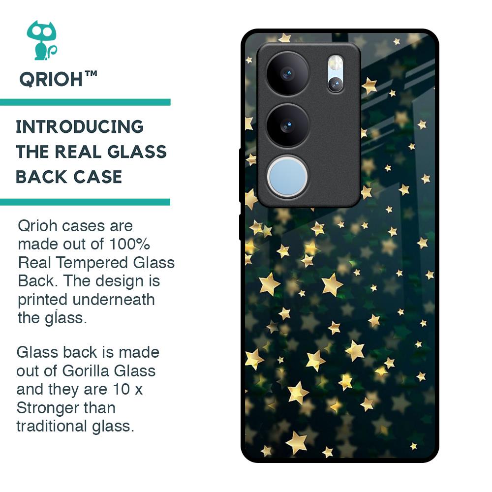 Dazzling Stars Glass Case For Vivo V29 Pro 5G