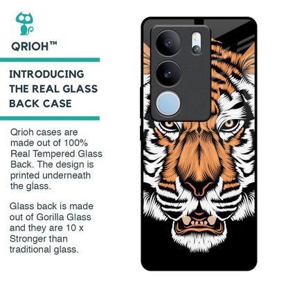 Angry Tiger Glass Case For Vivo V29 Pro 5G