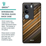 Diagonal Slash Pattern Glass Case for Vivo V29 Pro 5G