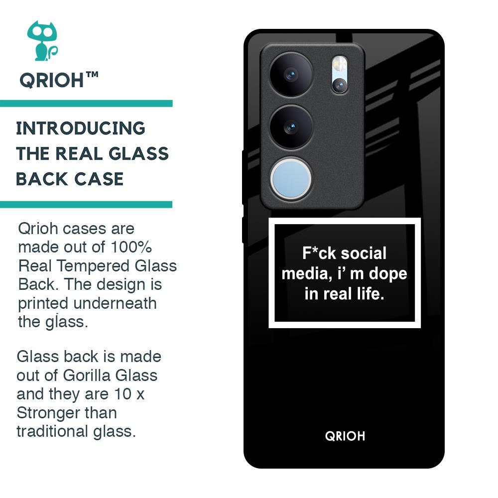 Dope In Life Glass Case for Vivo V29 Pro 5G