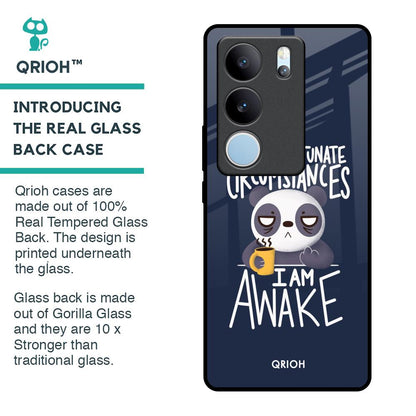 Struggling Panda Glass Case for Vivo V29 Pro 5G