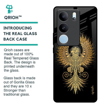 Mythical Phoenix Art Glass Case for Vivo V29 Pro 5G
