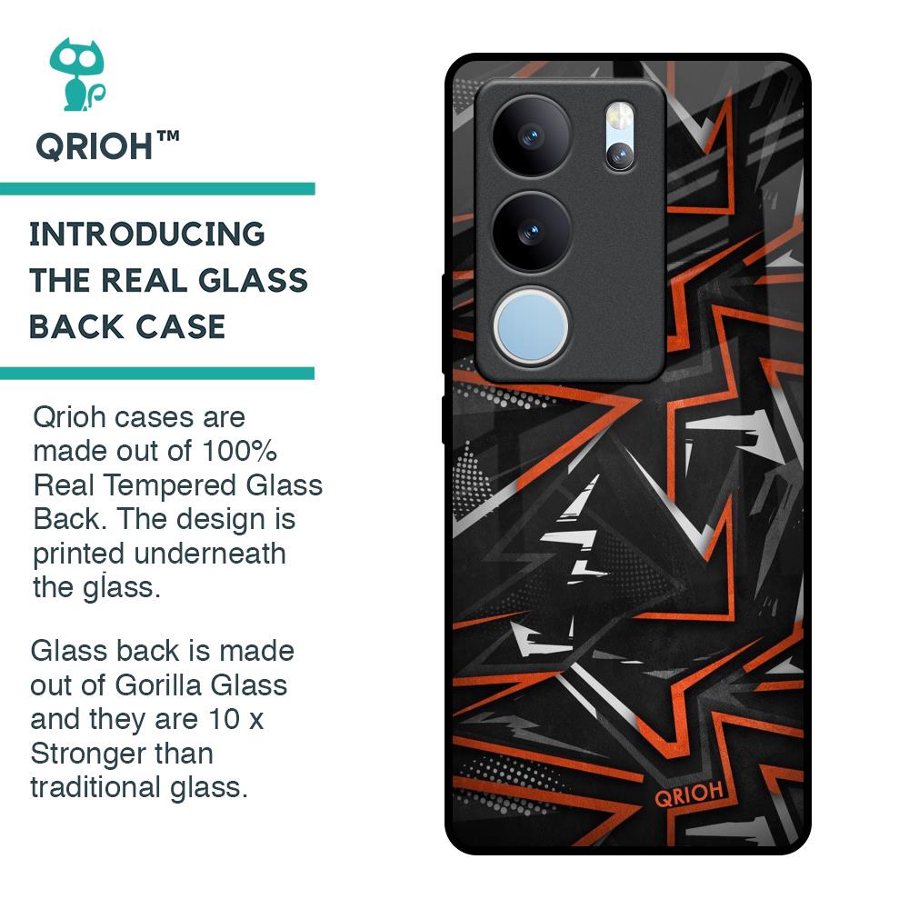 Vector Art Glass Case for Vivo V29 Pro 5G