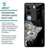 Kitten Mandala Glass Case for Vivo V29 Pro 5G