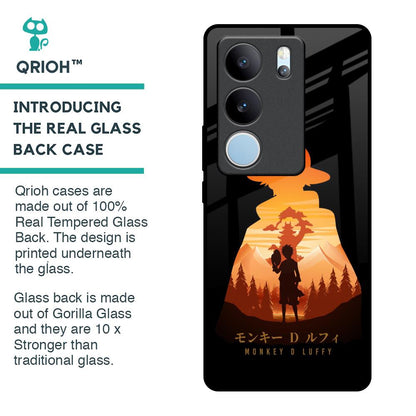 Luffy One Piece Glass Case for Vivo V29 Pro 5G