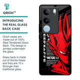 Red Vegeta Glass Case for Vivo V29 Pro 5G