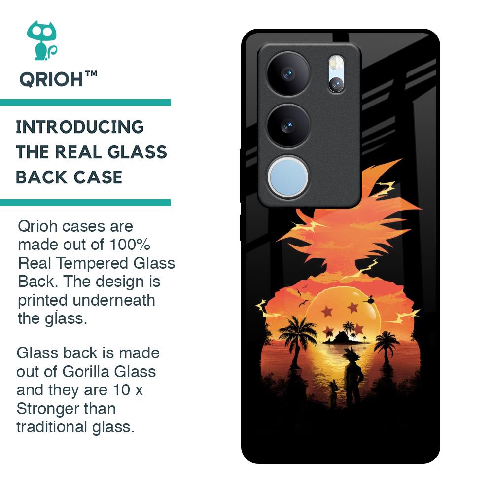 Japanese Paradise Glass Case for Vivo V29 Pro 5G