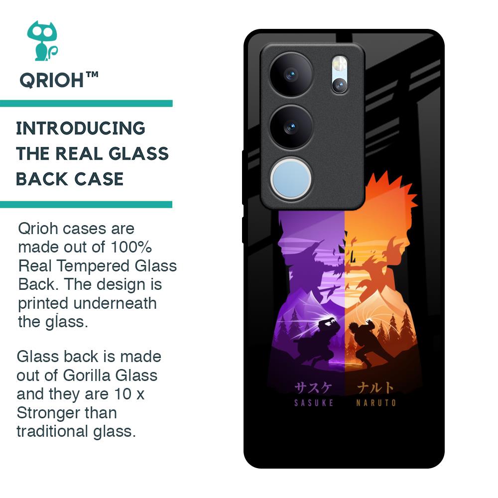 Minimalist Anime Glass Case for Vivo V29 Pro 5G