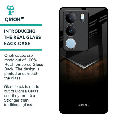 Dark Walnut Glass Case for Vivo V29 Pro 5G