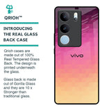 Geometric Pink Diamond Glass Case for Vivo V29 Pro 5G