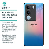 Blue & Pink Ombre Glass case for Vivo V29 Pro 5G