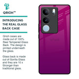 Magenta Gradient Glass Case For Vivo V29 Pro 5G