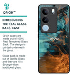 Golden Splash Glass Case for Vivo V29 Pro 5G