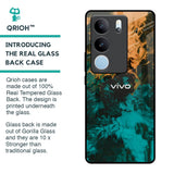 Watercolor Wave Glass Case for Vivo V29 Pro 5G