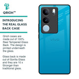 Blue Aqua Glass Case for Vivo V29 Pro 5G