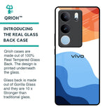 Wavy Color Pattern Glass Case for Vivo V29 Pro 5G