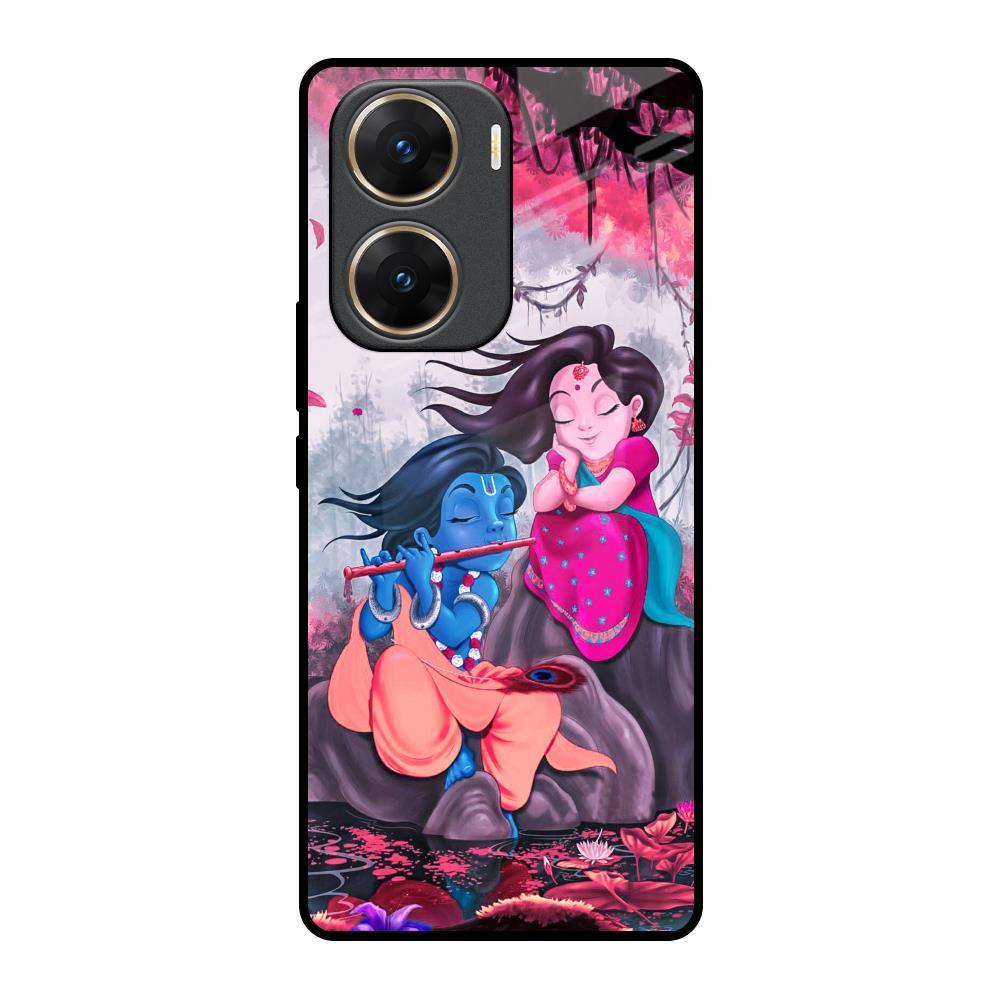 Radha Krishna Art Vivo V29e 5G Glass Back Cover Online