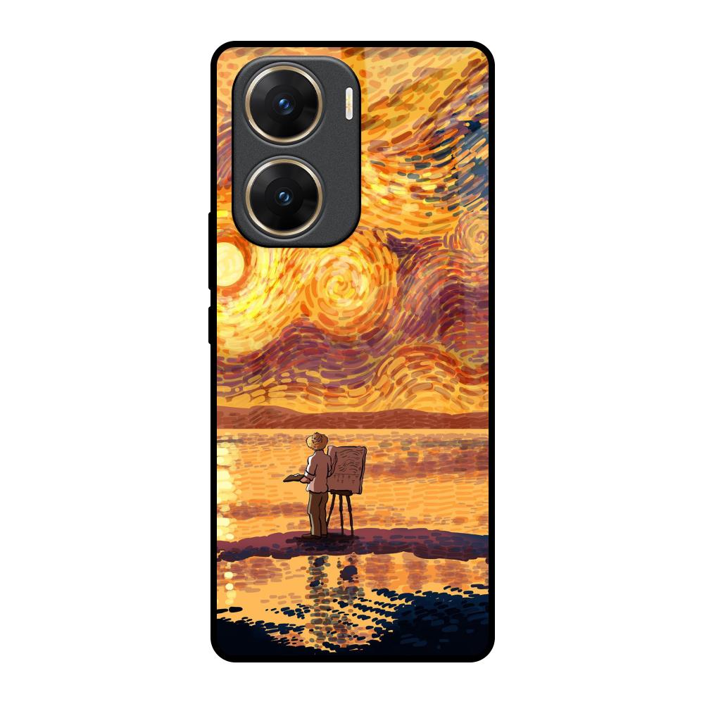 Sunset Vincent Vivo V29e 5G Glass Back Cover Online
