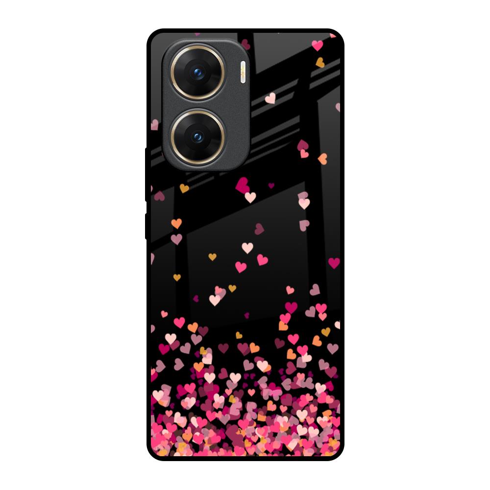 Heart Rain Fall Vivo V29e 5G Glass Back Cover Online