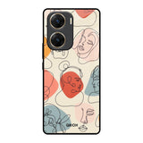 Abstract Faces Vivo V29e 5G Glass Back Cover Online