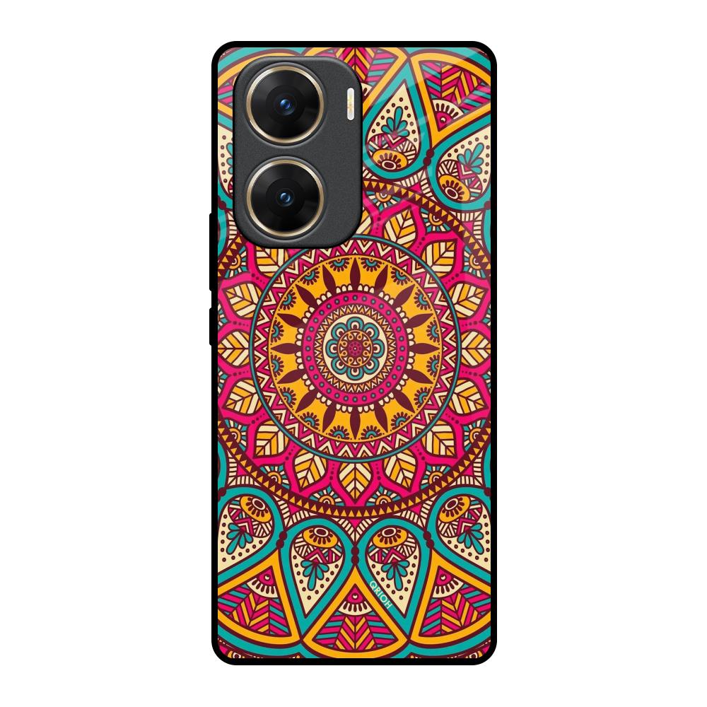 Elegant Mandala Vivo V29e 5G Glass Back Cover Online