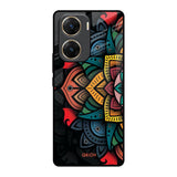Retro Gorgeous Flower Vivo V29e 5G Glass Back Cover Online