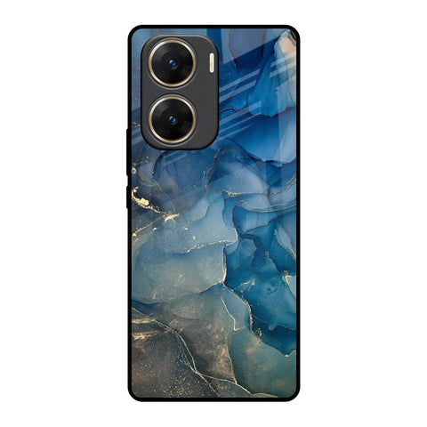 Blue Cool Marble Vivo V29e 5G Glass Back Cover Online