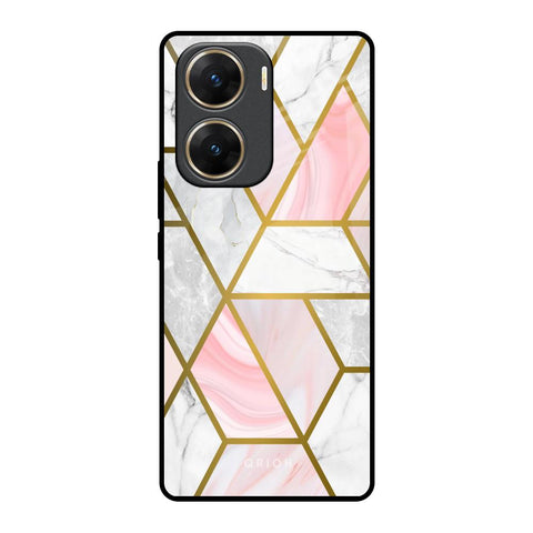 Geometrical Marble Vivo V29e 5G Glass Back Cover Online