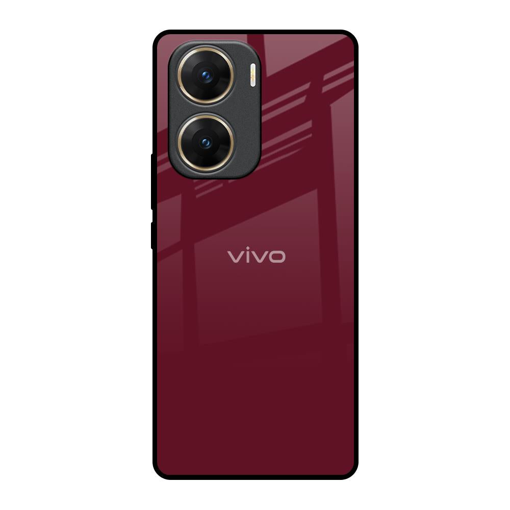 Classic Burgundy Vivo V29e 5G Glass Back Cover Online